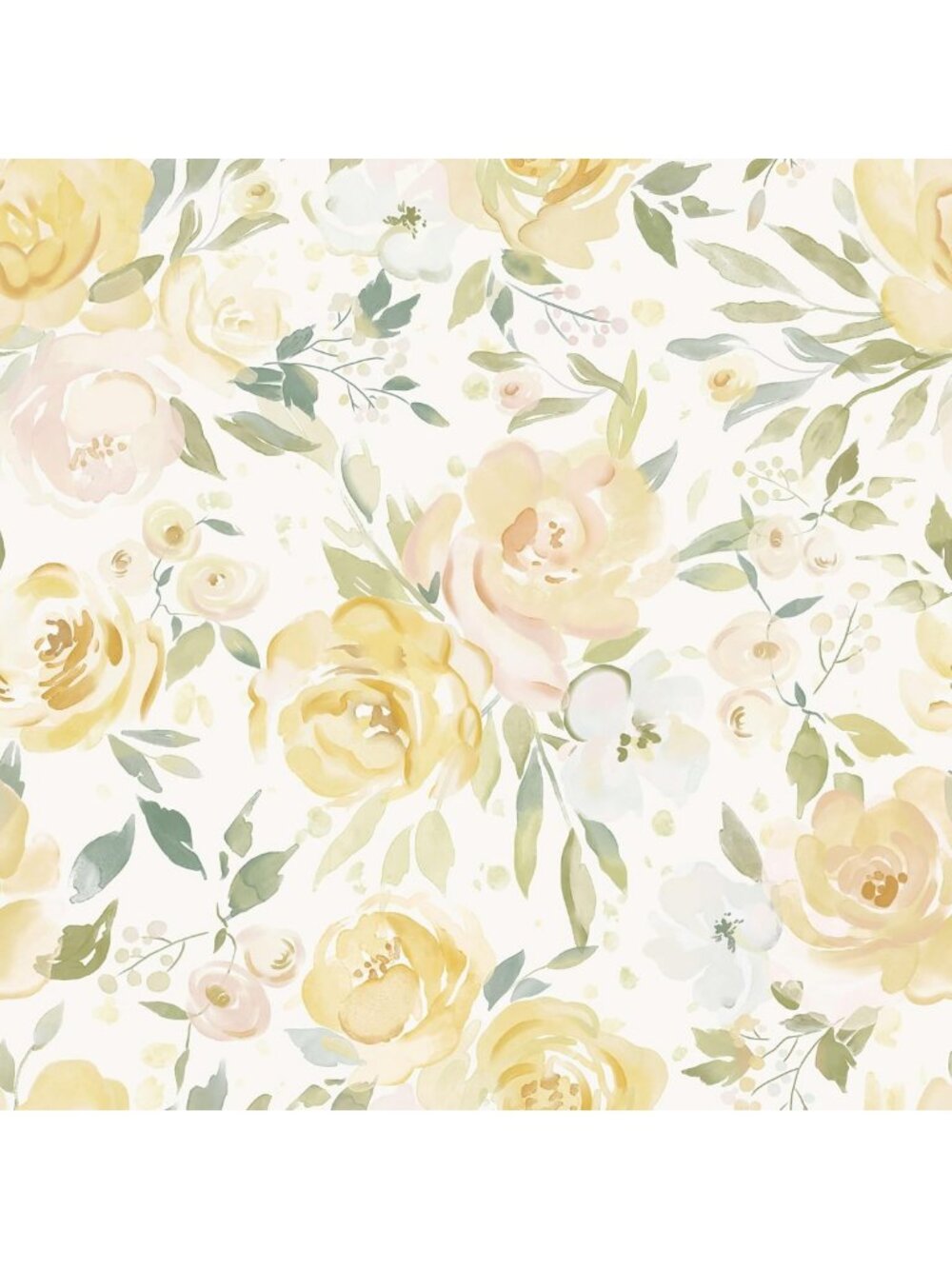 Yellow Peel and Stick Wallpaper Floral Contact Paper 17.3''x393'' Large Flower